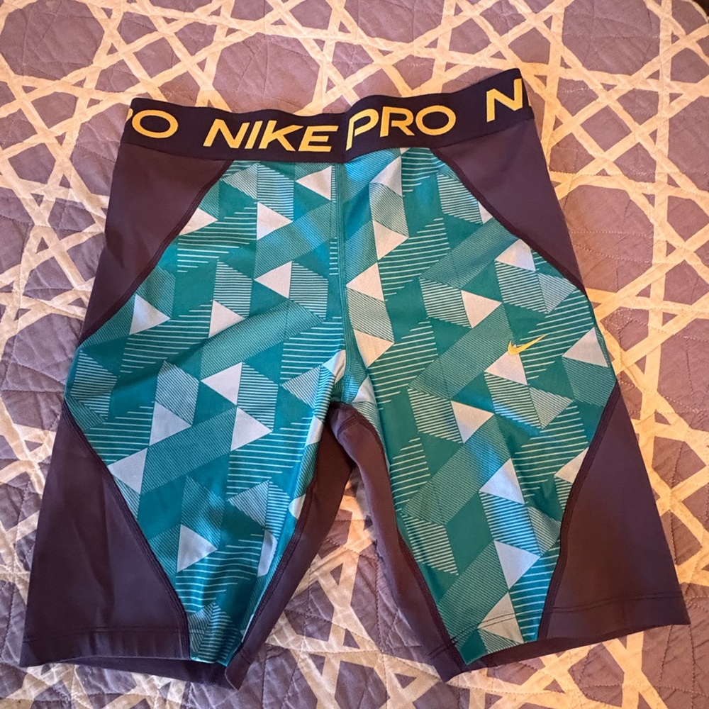 Nike Blue and Gray Athletic Shorts Performance Fit